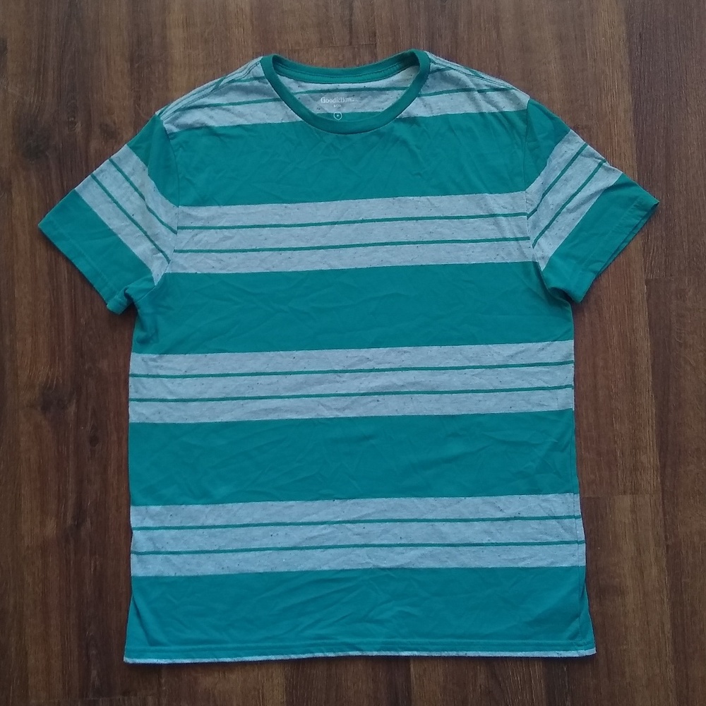 Green striped T-shirt